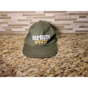 Call of Duty WWII Green Cap Hat Adjustable Snapback video game one size fits all